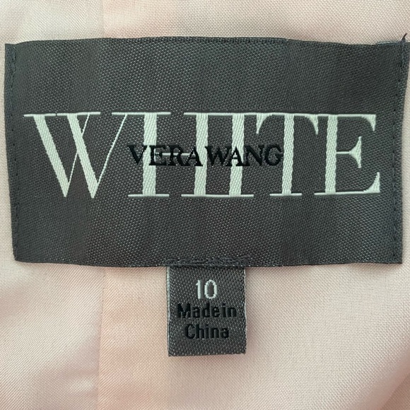 Vera Wang White Collection Pink Maxi Gown Sz 10 - Picture 7 of 7